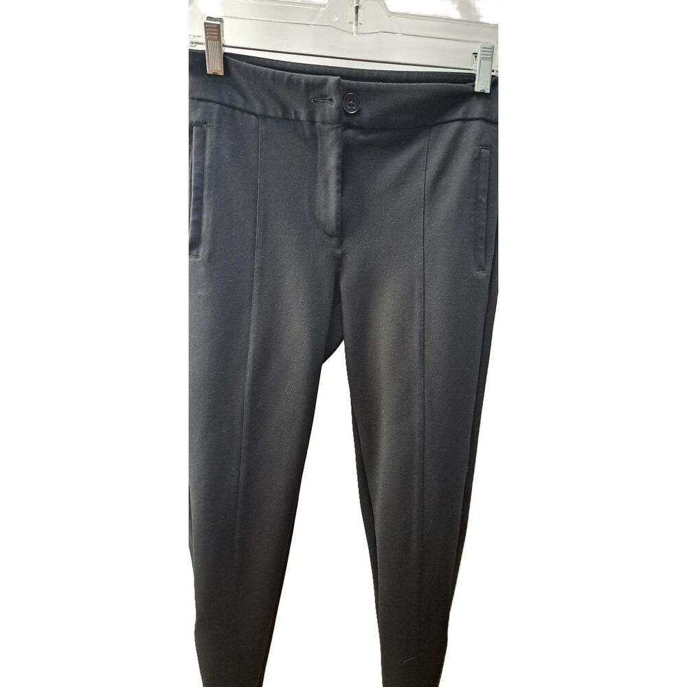 Betabrand Women's Side Zip Black Cigarette Dress Skinny Trousers Pants Small - Picture 3 of 9